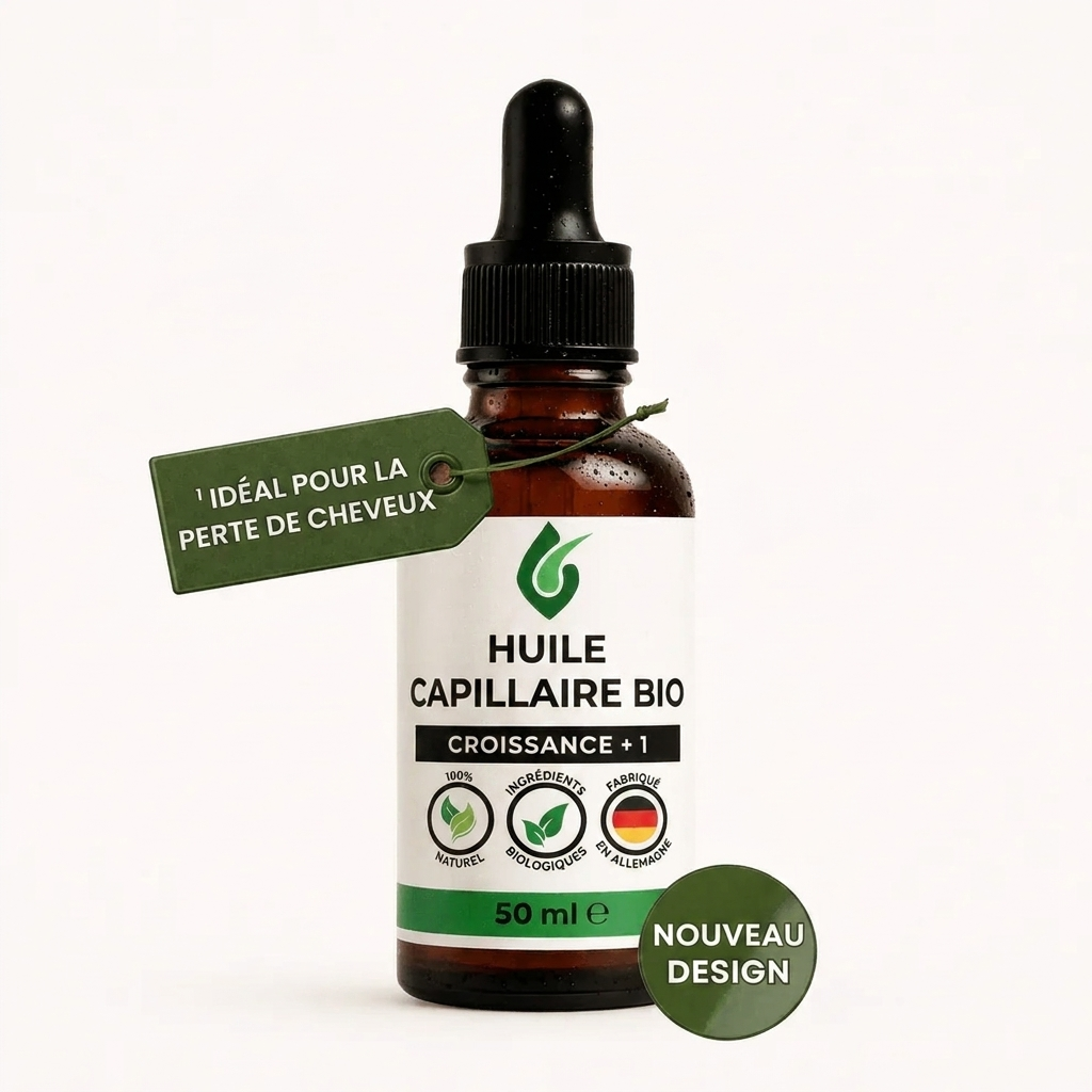 Huile capillaire bio premium Croissance+
