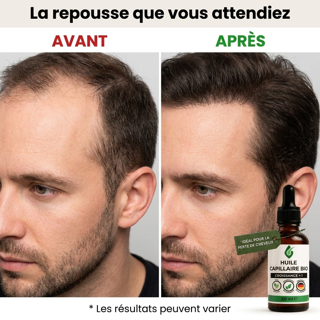 Huile capillaire bio premium Croissance+