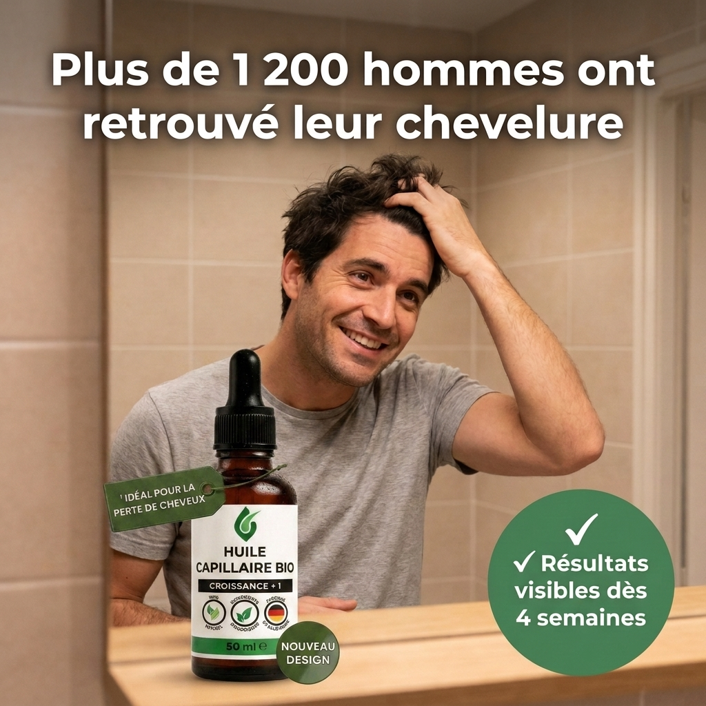 Huile capillaire bio premium Croissance+